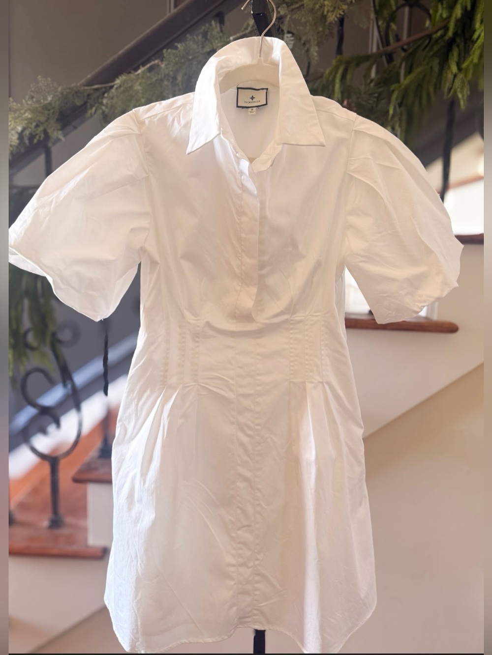 🤍 NEW Tuckernuck White Mini Delaney Dress ~ Medium - Picture 4 of 6